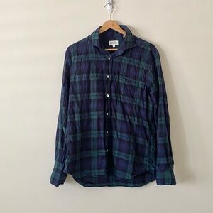 Hartford Blue and Green Plaid Shirt